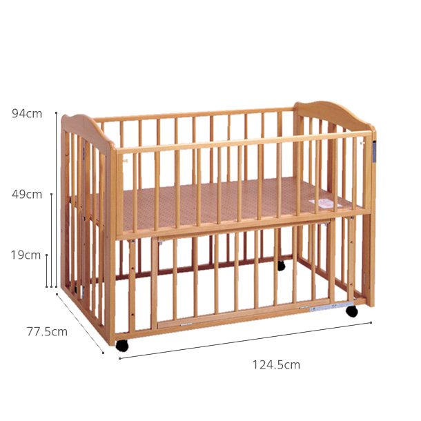 OB-1 折りたたみベッド標準型::ホクソンベビー 